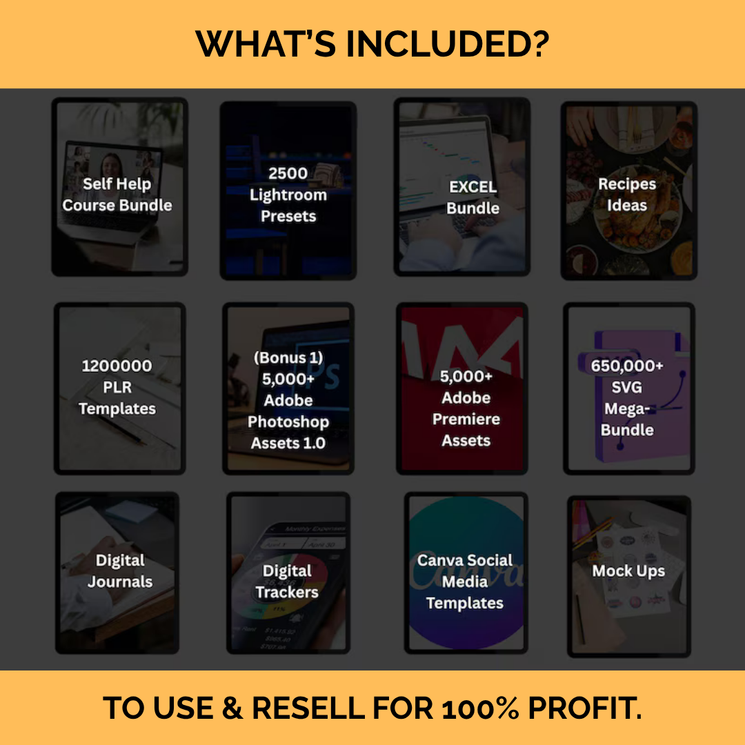 100+ MILLON DIGITAL PRODUCTS | PLR & MRR License - Image 3