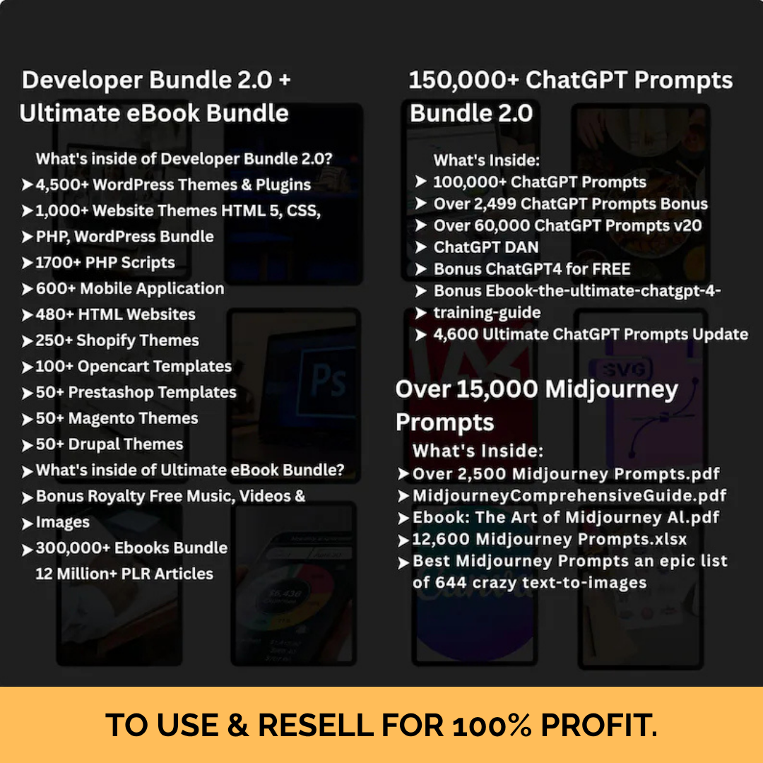 100+ MILLON DIGITAL PRODUCTS | PLR & MRR License - Image 5