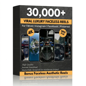 30,000+ VIRAL LUXURY FACELESS REELS | PLR & MRR